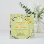 ロマンティックツーハーツ50周年結婚記念パーティー 招待状 (スタンド正面)