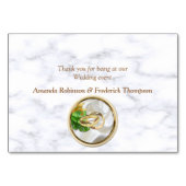 ロマンティックトロピカルウェディングテーブルカード テーブルナンバー (裏面)