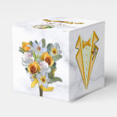 ロマンティックトロピカルウェディング フェイバーボックス (正面サイド)