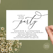 ロマンティックハッピーエンドパーティー、結婚式ディナー 招待状