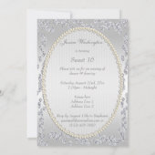 ロマンティックバラ&ダイヤモンドスイート16バースデーパーティー 招待状 (裏面)