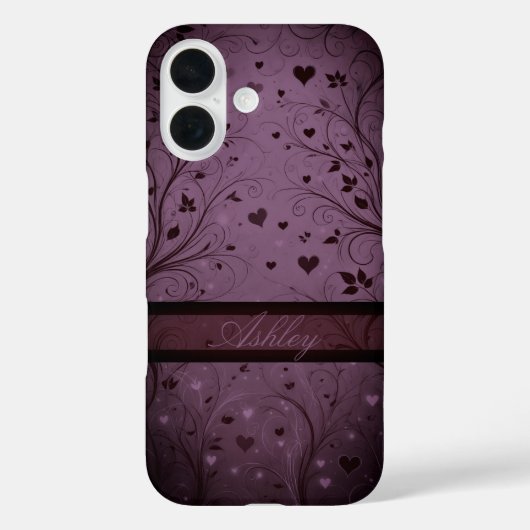 ロマンティックバレンタインデーパターン Case-Mate iPhoneケース (裏面)