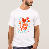 ロマンティックバレンタインデーTシャツ Tシャツ (正面)