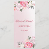 ロマンティックパステルフローラバラズスウィート16 メニュー (裏面)