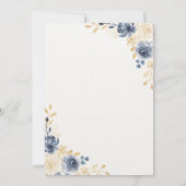 ロマンティックパステルフローラ結婚式招待状 招待状 (裏面)