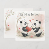 ロマンティックパンダカード - 永遠に愛して シーズンカード (正面/裏面)