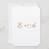 ロマンティックフォレストグローブキツネウッドシ結婚ーズ 招待状 (裏面)