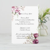 ロマンティックブルーム フローラル ピオニー 招待状 (スタンド正面)