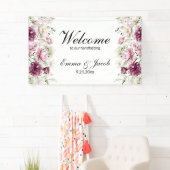 ロマンティックブルーム フローラル ピオニー 横断幕 (インサイチュ)