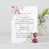 ロマンティックブルーム フローラル 牡丹 ペンタクル 招待状 (スタンド正面)