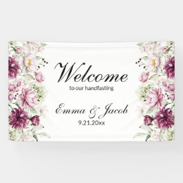 ロマンティックブルーム フローラル 牡丹 横断幕