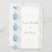 ロマンティックブルーローズゴールドスワール セーブザデート (裏面)