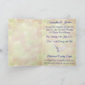 ロマンティックホワイトドブス　レセプションご招待 招待状 (内部)