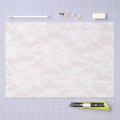 ロマンティックホワイトローズ赤面ピンク結婚ズ 薄葉紙 (クラフト)