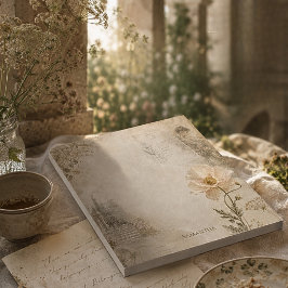 ロマンティックボタニカル エフェメラ ガーデンコラージュ ノートパッド