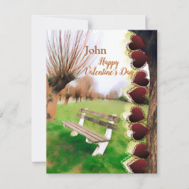 ロマンティックボーイフレンドハートガーデンベンチ