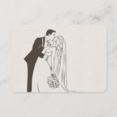 ロマンティックミニマリスト結婚式RSVPカード 出欠カード (裏面)