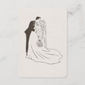 ロマンティックミニマリスト結婚式RSVPカード 出欠カード (裏面)