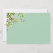 ロマンティックユーカリプトゥスサマー結婚式招待状 招待状 (裏面)