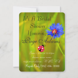 ロマンティックラッドバグブライダルシャワーデスティニー 招待状