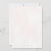 ロマンティックラブリーピンクレース結婚式招待状 招待状 (裏面)