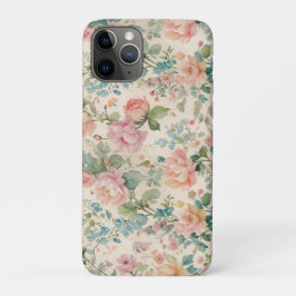 ロマンティックローズビンテージ風  iPhone 11 PROケース