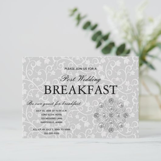 ロマンティック・エレガンス ウェディングアフター ブレックファスト 出欠カード (スタンド正面)