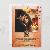 ロマンティック オータム クラシック イタリアン オールインワン ウェディング 招待状 (裏面)