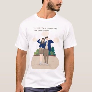 ロマンティック カップル ラブTシャツ Tシャツ