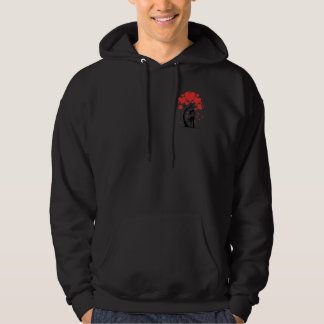 ロマンティック カップル "I Love You" ハートバルーン & ツリー パーカ