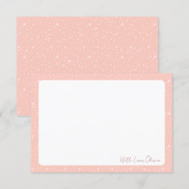 ロマンティック コケッティー ブラッシュピンク ハート サンキューカード