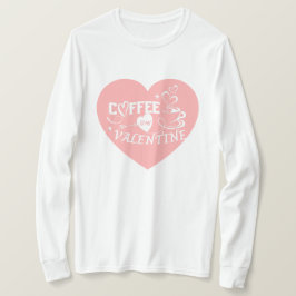 ロマンティック コーヒーLOVE バレンタイン ピンク ハート 矢印 Tシャツ