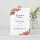 ロマンティック コーラル ピオニー ディテール カード (スタンド正面)