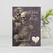 ロマンティック ゴシック スケルトン ウェディング | 死ぬまで 招待状 (スタンド正面)