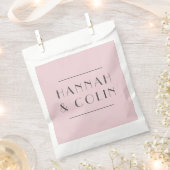 ロマンティック ダスティ ローズ 牡丹 モダン フェイバーバッグ (クリップ留めされた状態)