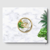 ロマンティック トロピカル ウェディング ゲストブック (裏面)