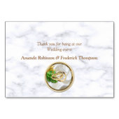 ロマンティック トロピカル ウェディング 予約カード テーブルナンバー (裏面)