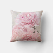 ロマンティック·ドリーム·ピンク·カーネーションズ·フローラ クッション (裏面)