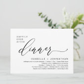 ロマンティック ハッピーエバーラフター ディナー エロープメント パーティー 招待状 (スタンド正面)