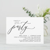 ロマンティック ハッピーエバーラフター パーティー 挙式後のディナー 招待状 (スタンド正面)