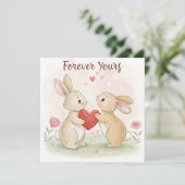 ロマンティック バニー カード - 永遠にあなたのもの (スタンド正面)