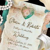 ロマンティック バロック スクロール 聖心 招待状