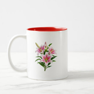 ロマンティック ピンクの花束 マグ