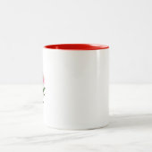 ロマンティック ピンクの花束 マグ (中央)