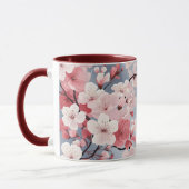 ロマンティック ピンク 桜 マグカップ (左)