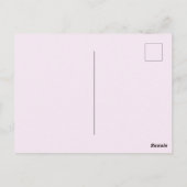 ロマンティック フラワーズ ボーホ - ボタニカル ファンタジー サンクス ポストカード (裏面)