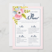 ロマンティック フラワーブライダルシャワー フォンゲーム (正面)