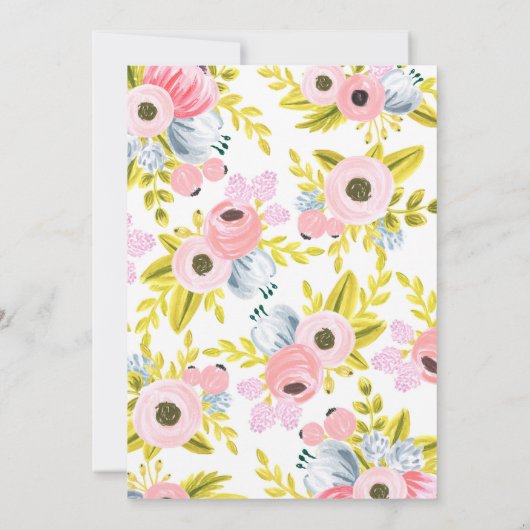 ロマンティック フラワーブライダルシャワー フォンゲーム (裏面)