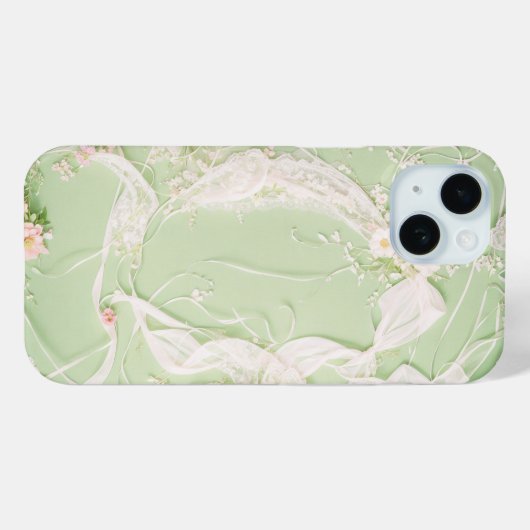 ロマンティック フラワー レース スマホケース Case-Mate iPhoneケース (裏面 (横))