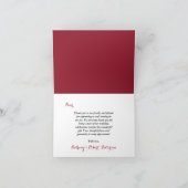 ロマンティック フローラル ウェディングコレクション サンキューカード (内部)